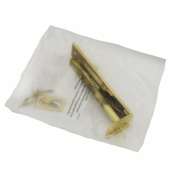Ives Commercial Solid Brass 4in Manual Flush Bolt Bright Brass Finish 261B3